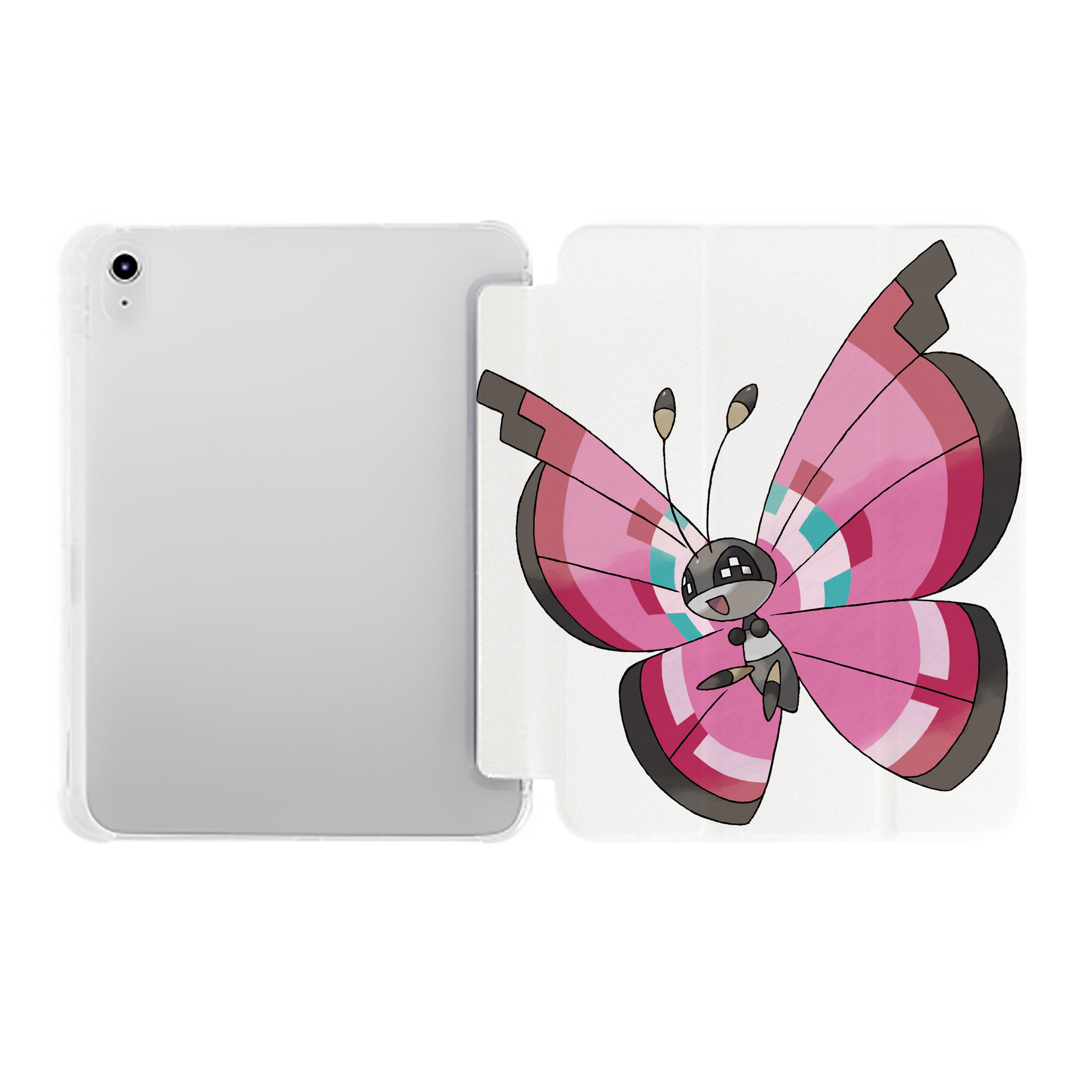 （画像用） ポケットモンスター Pokémon IPad ケース ペン収納付き 三つ折りスタンド PUレザー×シリコン 対応機種9.5/10.5/10.9インチ